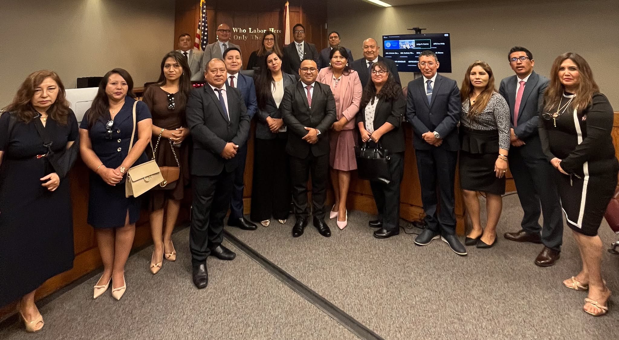 #TeamJud11 Welcomes a Group of Judges and Attorneys from Peru
