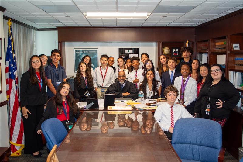 Judge William Thomas Welcomes Students From Miami Lakes K-8 Center