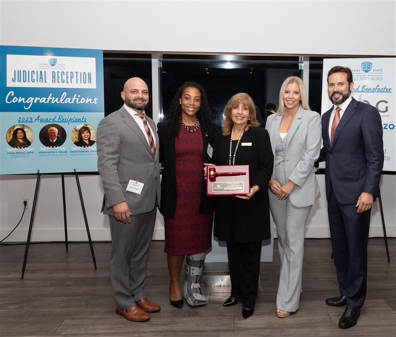 Judicial Excellence: Congratulations to Judges Barbara Areces, David Miller and Bertila Soto