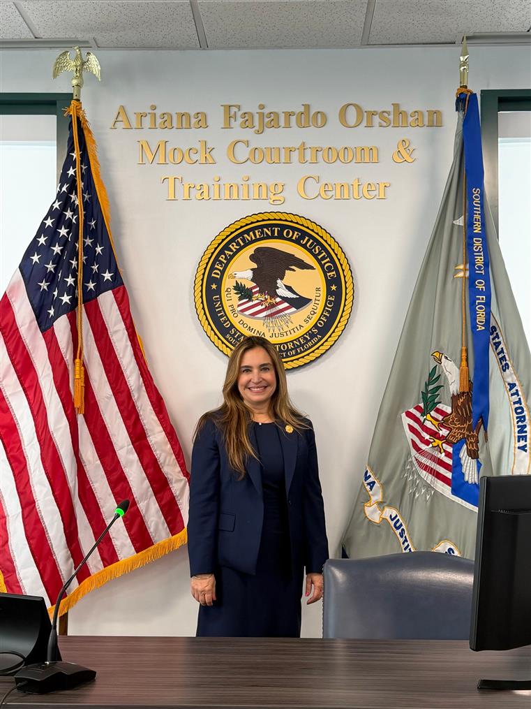 The Ariana Fajardo Orshan Mock Courtroom & Training Center Officially Unveiled