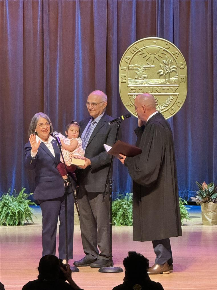 Judge Thomas J. Rebull Swears in Miami-Dade County Mayor Daniella Levine Cava