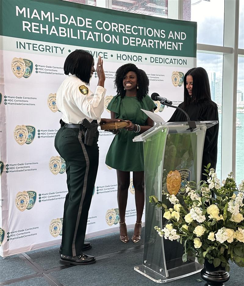 Chief Judge Nushin G. Sayfie Swears in Sherea Green as Miami-Dade Corrections and Rehabilitation Department's New Director