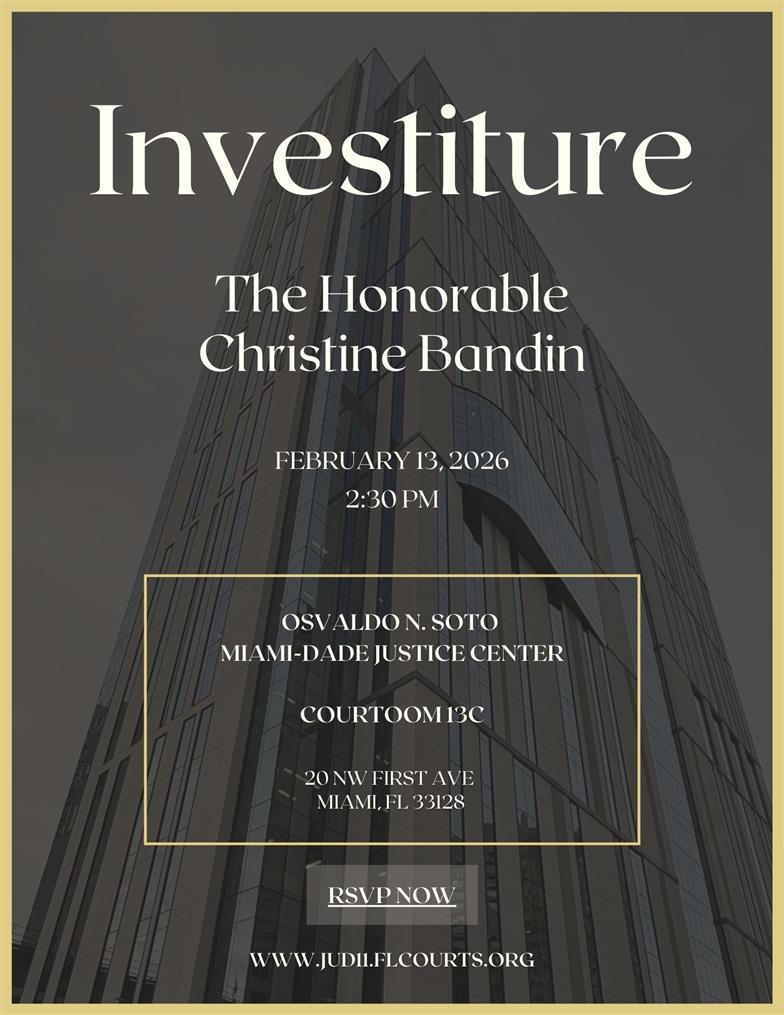 Investiture of the Honorable Christine Bandin, Circuit Court Judge