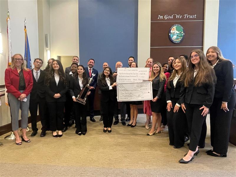 Barbara Goleman Senior High School Mock Trial Team Receives Proclamations